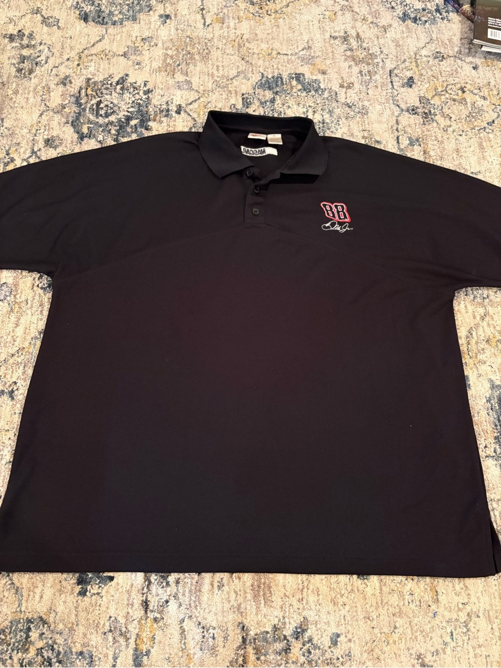 Vintage Dale Earnhardt Jr XL Black Polo Nascar Racing Winners Circle Racing 88